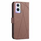 For OPPO A96 5G / Reno7 Z Geometric Pattern RFID Leather Phone Case(Brown) - 3