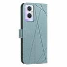 For OPPO A96 5G / Reno7 Z Geometric Pattern RFID Leather Phone Case(Green) - 3