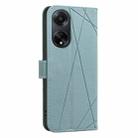 For OPPO A98 5G / F23 / A1 Geometric Pattern RFID Leather Phone Case(Green) - 3