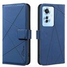 For OPPO Reno11 F 5G Geometric Pattern RFID Leather Phone Case(Blue) - 1