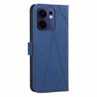 For OPPO Reno13 F 5G Geometric Pattern RFID Leather Phone Case(Blue) - 3