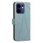 For OPPO Reno13 F 5G Geometric Pattern RFID Leather Phone Case(Green) - 3