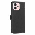 For OPPO Reno14 F 5G Geometric Pattern RFID Leather Phone Case(Black) - 3