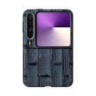 For Huawei Pura X ABEEL Beast Pattern 6D Micro-Embossed MagSafe Genuine Leather Phone Case(Blue) - 2