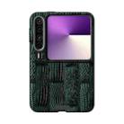 For Huawei Pura X ABEEL Beast Pattern 6D Micro-Embossed MagSafe Genuine Leather Phone Case(Green) - 2