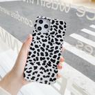 For iPhone 12 mini Leopard Pattern Non-full Coverage TPU Protective Case(White) - 1