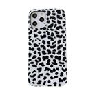 For iPhone 12 mini Leopard Pattern Non-full Coverage TPU Protective Case(White) - 2