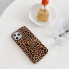 For iPhone 12 mini Leopard Pattern Non-full Coverage TPU Protective Case(Brown) - 3