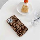 For iPhone 12 / 12 Pro Leopard Pattern Non-full Coverage TPU Protective Case(Brown) - 3