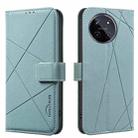 For Realme 11 4G Global Geometric Pattern RFID Leather Phone Case(Green) - 1