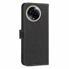 For Realme 11 5G Global / 11X Geometric Pattern RFID Leather Phone Case(Black) - 3