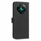 For Realme 12+ 5G Geometric Pattern RFID Leather Phone Case(Black) - 3