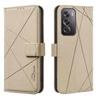 For Realme 12 Pro 5G / 12 Pro+ 5G Global Geometric Pattern RFID Leather Phone Case(Beige) - 1