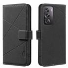 For Realme 12 Pro 5G / 12 Pro+ 5G Global Geometric Pattern RFID Leather Phone Case(Black) - 1