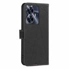 For Realme C55 Geometric Pattern RFID Leather Phone Case(Black) - 3