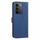 For Realme C75 4G Geometric Pattern RFID Leather Phone Case(Blue) - 3