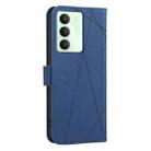 For Realme 14x 5G Geometric Pattern RFID Leather Phone Case(Blue) - 3