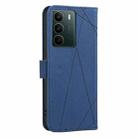 For Realme C71 4G Global Geometric Pattern RFID Leather Phone Case(Blue) - 3