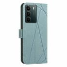 For Realme C71 4G Global Geometric Pattern RFID Leather Phone Case(Green) - 3