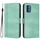 For Nokia C300 Line Splicing Buckle Retro Leather Phone Case(Mint Green) - 2