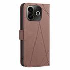 For Tecno Pop 9 5G / Spark 30C 5G Geometric Pattern RFID Leather Phone Case(Brown) - 3