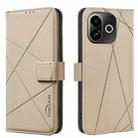 For Tecno Pop 9 5G / Spark 30C 5G Geometric Pattern RFID Leather Phone Case(Beige) - 1