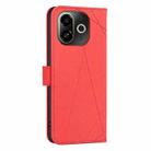 For Tecno Pop 9 5G / Spark 30C 5G Geometric Pattern RFID Leather Phone Case(Red) - 3