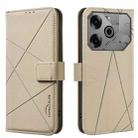 For Tecno Pova 6 / Pova 6 Pro 5G Geometric Pattern RFID Leather Phone Case(Beige) - 1