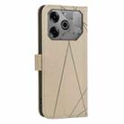 For Tecno Pova 6 / Pova 6 Pro 5G Geometric Pattern RFID Leather Phone Case(Beige) - 3