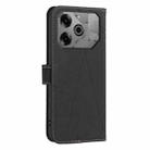 For Tecno Pova 6 / Pova 6 Pro 5G Geometric Pattern RFID Leather Phone Case(Black) - 3