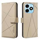For Tecno Spark 20 Geometric Pattern RFID Leather Phone Case(Beige) - 1