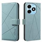 For Tecno Spark 20 Geometric Pattern RFID Leather Phone Case(Green) - 1