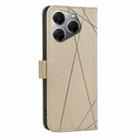 For Tecno Spark 20 Pro Geometric Pattern RFID Leather Phone Case(Beige) - 3