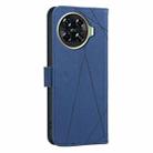 For Tecno Spark 20 Pro+ Geometric Pattern RFID Leather Phone Case(Blue) - 3
