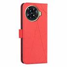 For Tecno Spark 20 Pro+ Geometric Pattern RFID Leather Phone Case(Red) - 3