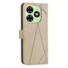 For Tecno Spark GO 2024 / 20C / Pop 8 Geometric Pattern RFID Leather Phone Case(Beige) - 3