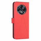 For Tecno Spark 30 4G Geometric Pattern RFID Leather Phone Case(Red) - 3