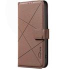 For Tecno Camon 40 Pro 4G Geometric Pattern RFID Leather Phone Case(Brown) - 2