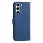 For Tecno Camon 40 Pro 4G Geometric Pattern RFID Leather Phone Case(Blue) - 3