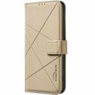 For Tecno Camon 40 Pro 4G Geometric Pattern RFID Leather Phone Case(Beige) - 2