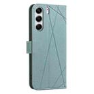 For Tecno Camon 40 Pro 4G Geometric Pattern RFID Leather Phone Case(Green) - 3