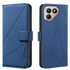 For Tecno Pova 7 Ultra 5G Geometric Pattern RFID Leather Phone Case(Blue) - 1