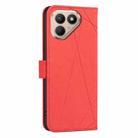 For Tecno Pova 7 Pro 5G Geometric Pattern RFID Leather Phone Case(Red) - 3