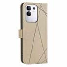 For vivo Y29 4G Geometric Pattern RFID Leather Phone Case(Beige) - 3