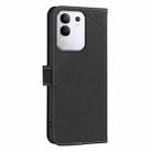 For vivo Y29 4G Geometric Pattern RFID Leather Phone Case(Black) - 3