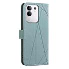 For vivo Y29 4G Geometric Pattern RFID Leather Phone Case(Green) - 3