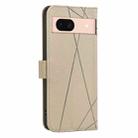 For Google Pixel 8 Geometric Pattern RFID Leather Phone Case(Beige) - 3
