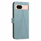 For Google Pixel 8 Geometric Pattern RFID Leather Phone Case(Green) - 3