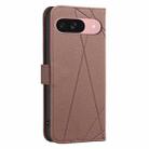 For Google Pixel 9 / 9 Pro Geometric Pattern RFID Leather Phone Case(Brown) - 3
