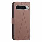 For Google Pixel 9 Pro XL Geometric Pattern RFID Leather Phone Case(Brown) - 3